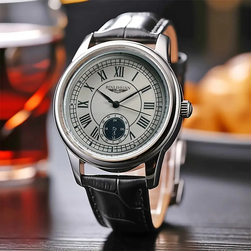 Genuine New Watch Men's Student Waterproof Simple Fashion Korean Style Business Classic Quartz Wristwatch High-End Handsome