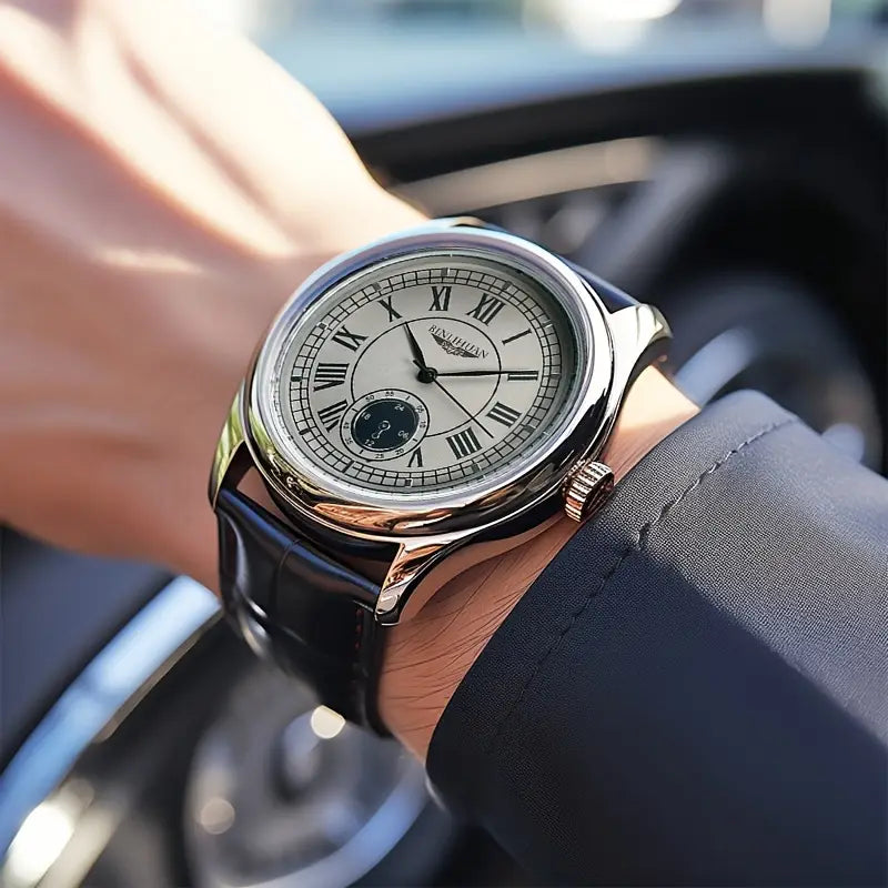 Genuine New Watch Men's Student Waterproof Simple Fashion Korean Style Business Classic Quartz Wristwatch High-End Handsome