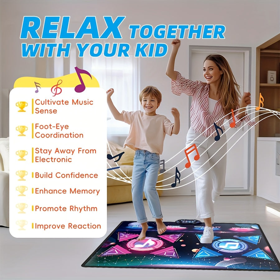 Double Dance Mat Music Light Exercise Toy-3