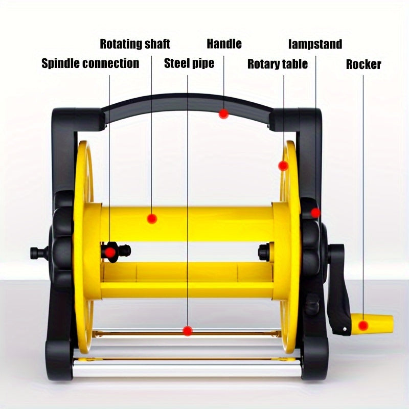 Garden Hose Storage Cart with Handle-4