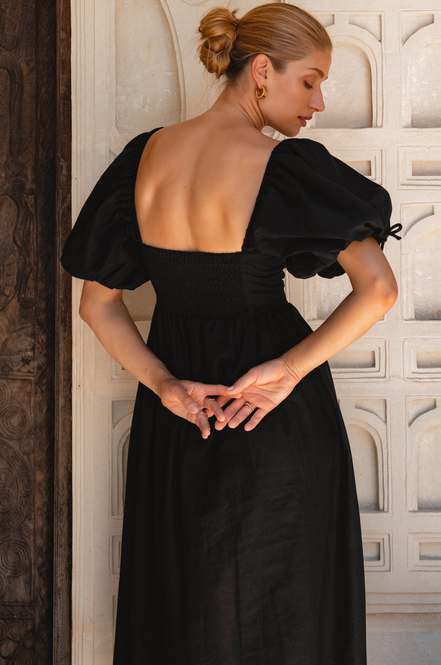 Atrani Puff Sleeve Dress