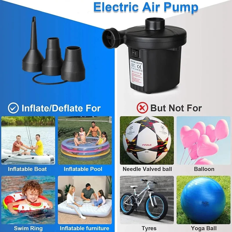 Electric Inflatable Pump Portable Air Cushion Blower-2