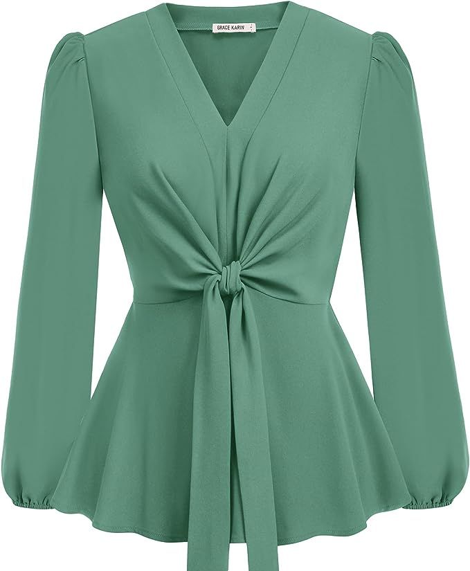 Spring Fashion Button-Up Satin Silk Shirt for Women - Long Sleeve Vintage Blouse