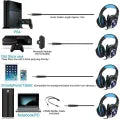 Beexcellent GM-1 Wired 3.5mm Over-ear Pro Gaming Headset Surround Sound Headphone with LED Lighting and Microphone for PS4, Xbox One, PC, Laptop, Tablet, Cell phone (Blue)