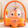 Baby Sofa Support Seat Cover, Cartoon Plush Chair for Learning to Sit, Comfortable, Padded, Toddler Nest Puff Washable With Rod Toys