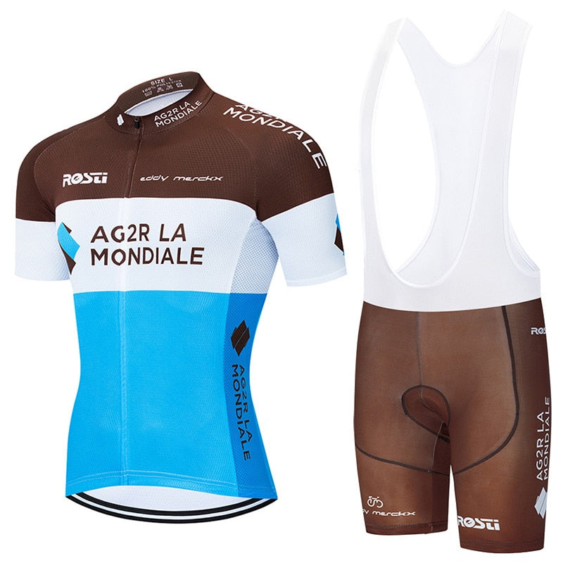 Pro Team Cycling Clothing 9D Set MTB Uniform France Bicycle Clothes Quick Dry Bike Jersey Mens Short Maillot Culotte