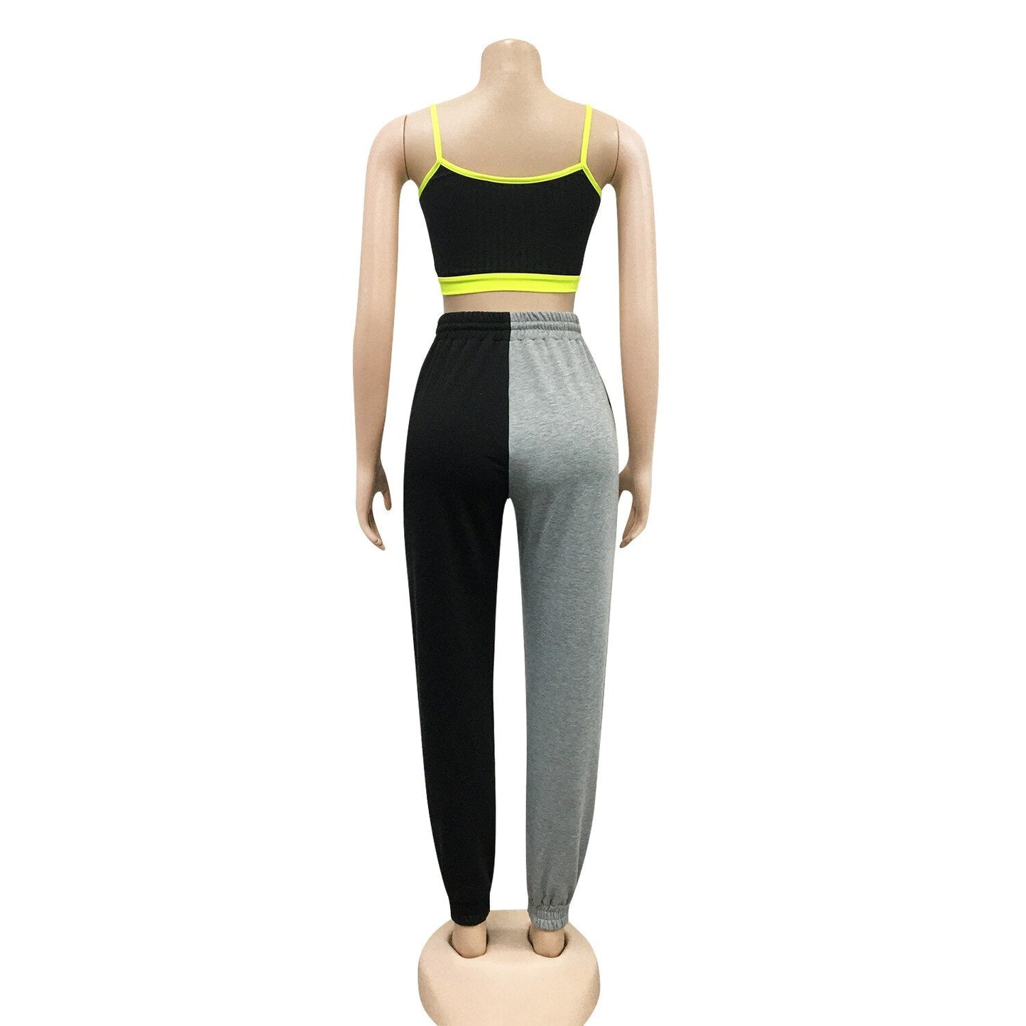Autumn Patchwork Sports Wear For Women Gym Pencil Leggings Pants Fashion Running Fitness Energy Jogging Trousers Tracksuit