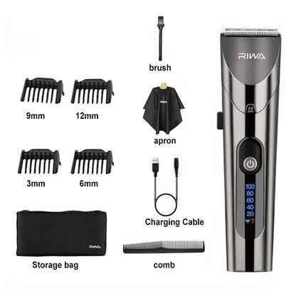 NNEOBA Electric Hair Clipper Variable Speed Barber Trimmer Grey