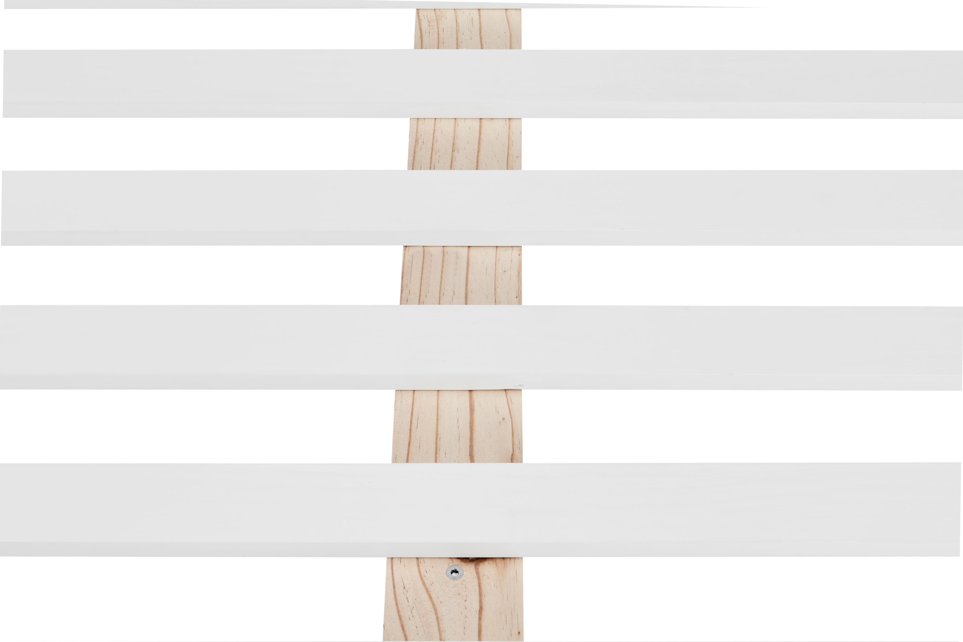 NNEKGE Orlando Wood Bed Frame (Double White)-4
