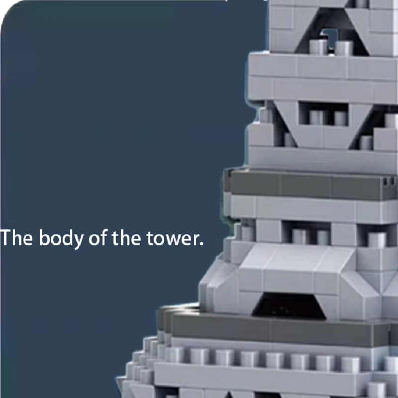 Micro Brick City Tower Puzzle for Kids and Adults-3