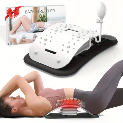 Back Stretcher & Massager - Relieve Sciatica & Fibromyalgia Pain(White)-3