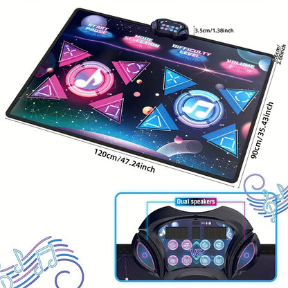 Double Dance Mat Music Light Exercise Toy-1
