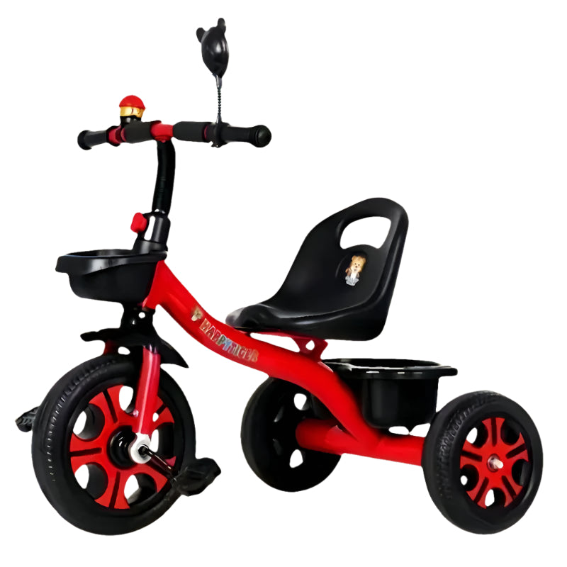 NNETM 3-Wheel Kids Red Tricycle Stainless Steel Bike-0