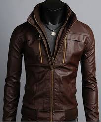 Men leather jacket[