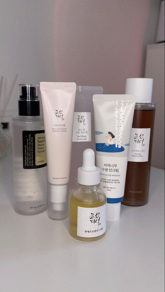 LAIKOU Moisturizing Reduce Fine Lines Brighten Skin Tone Care Toner Cream Eye Cream Cleanser 6Pcs Sakura Facial Set Skin Care.