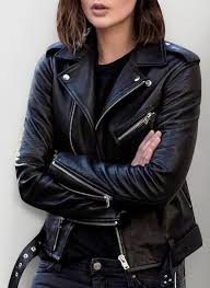 Ladies Faux Leather Jacket
