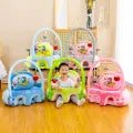 Baby Sofa Support Seat Cover, Cartoon Plush Chair for Learning to Sit, Comfortable, Padded, Toddler Nest Puff Washable With Rod Toys