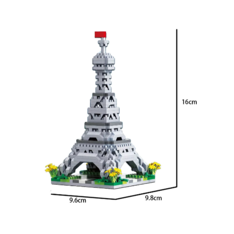 Micro Brick City Tower Puzzle for Kids and Adults-2